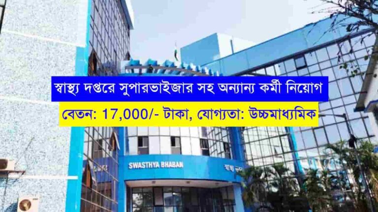 Health Supervisor Recruitment 2023