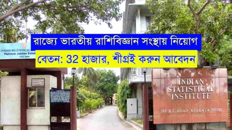 Indian Statistical Institute Recruitment 2024